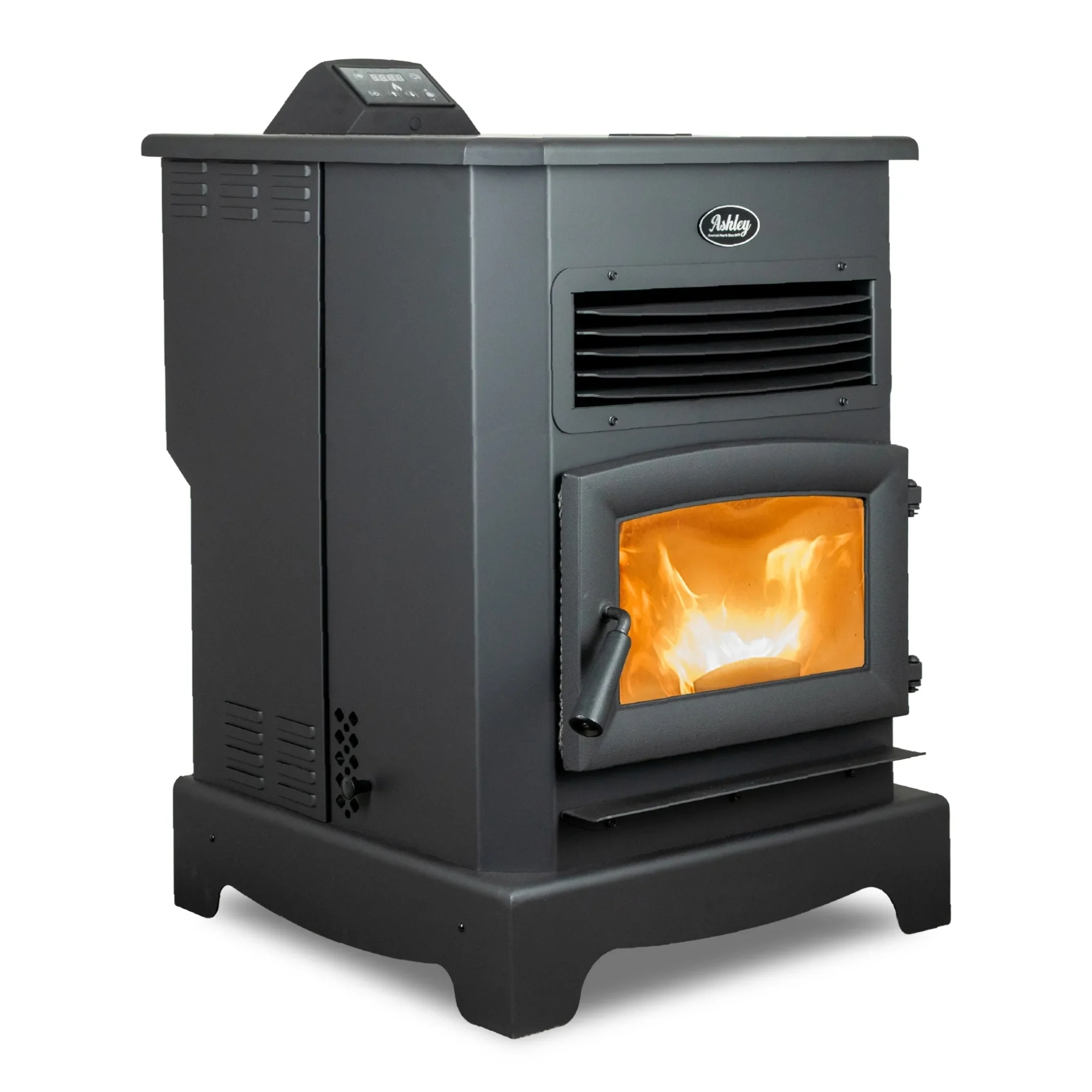 Ashley Hearth, ASHLEY 3000 Sq. Ft. Pellet Stove, Heat Output 33000 Btu/hour, Heating Capability 3000 ft², Color Family Black, Model# AP5622-W